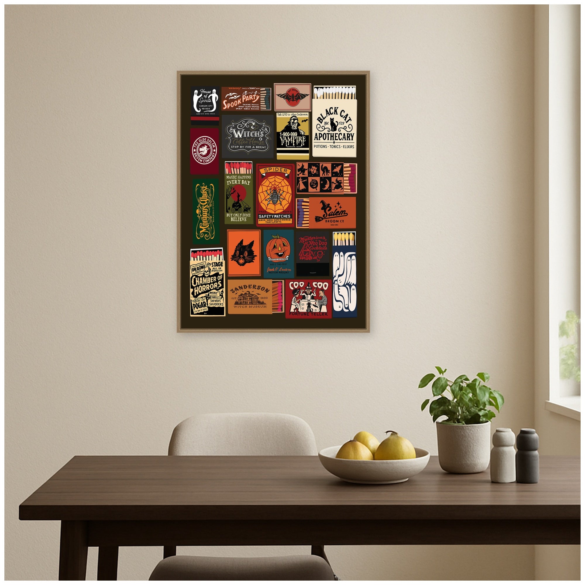 Framed Canvas 28x38 Sylvie Dark Gold 6