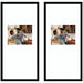 Wall Frame Belmont Black 14x30 matted to 8x10 1