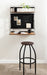 Wall Mounted Desk Rustic Brown Black 27x18x30 8