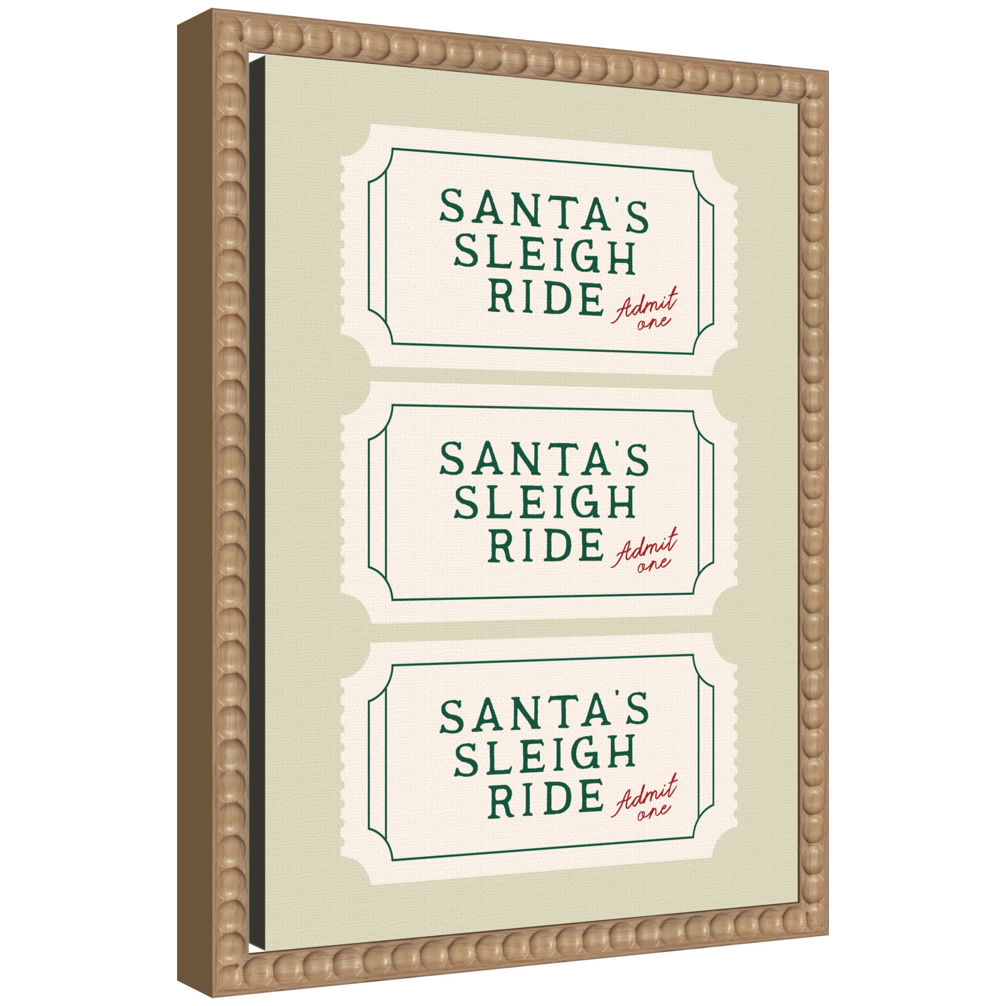 Framed Canvas Sylvie Beaded Rustic Natural 10x13 1