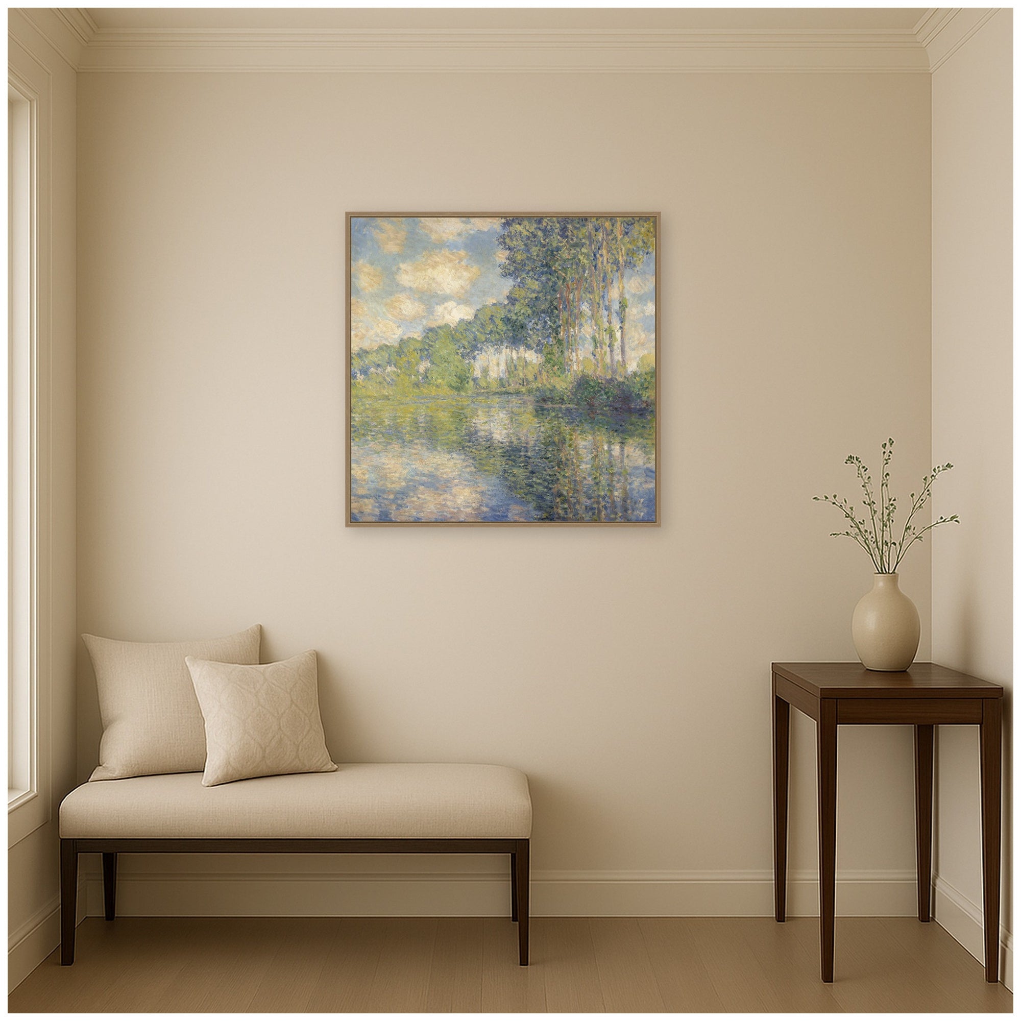 Framed Canvas 30x30 Sylvie Dark Gold 7