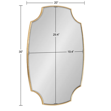 Scallop Mirror Gold 20x30 5