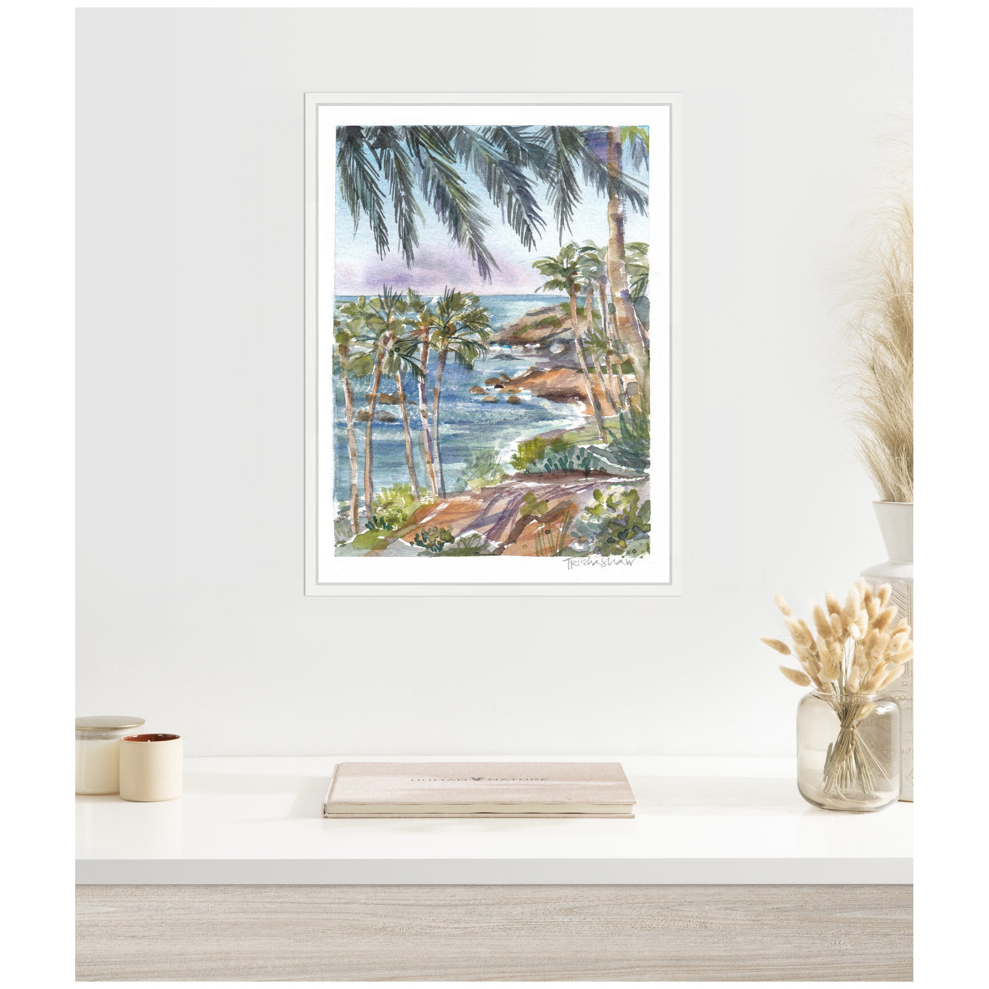 Sylvie Laguna Beach California Scene Framed Canvas by Patricia Shaw