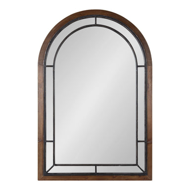 Arch Mirror Walnut Brown 24x36 2