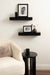 Floating Shelf Black 2 Piece 20" 8