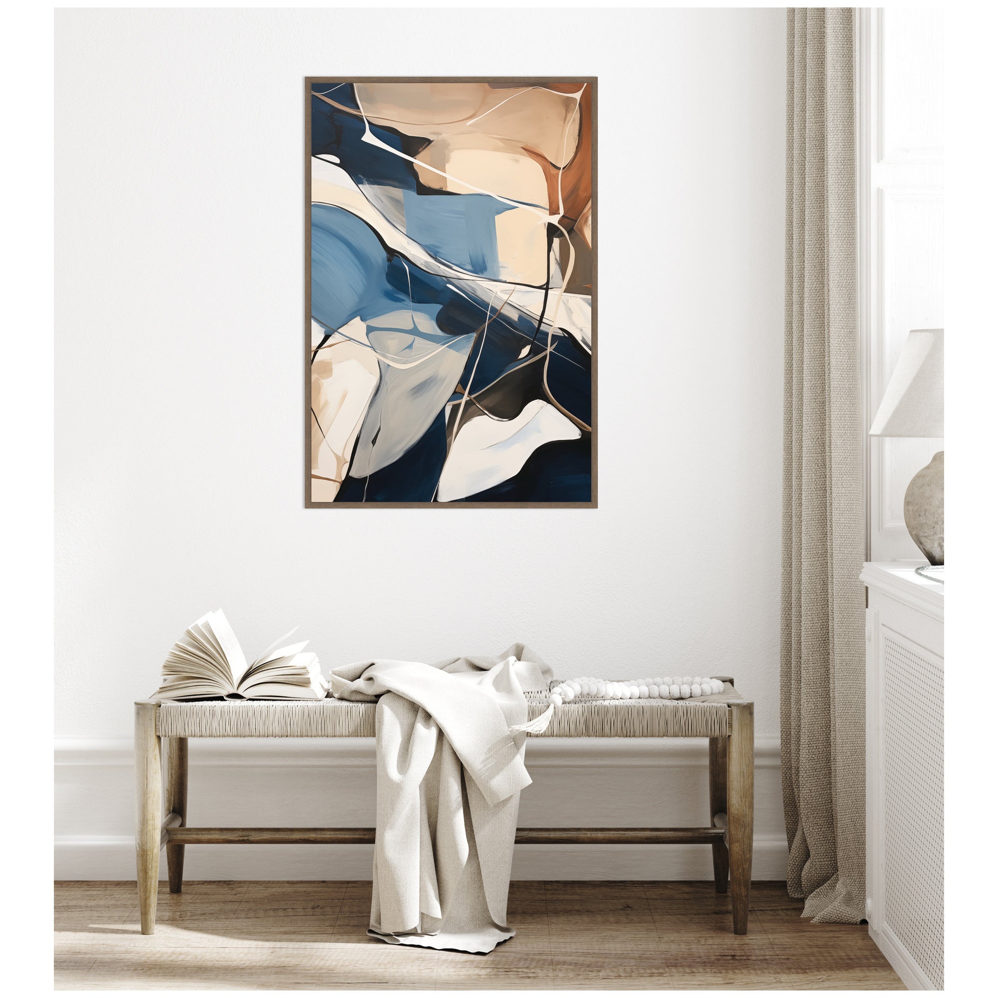 Framed Canvas Sylvie Walnut 28x41 6