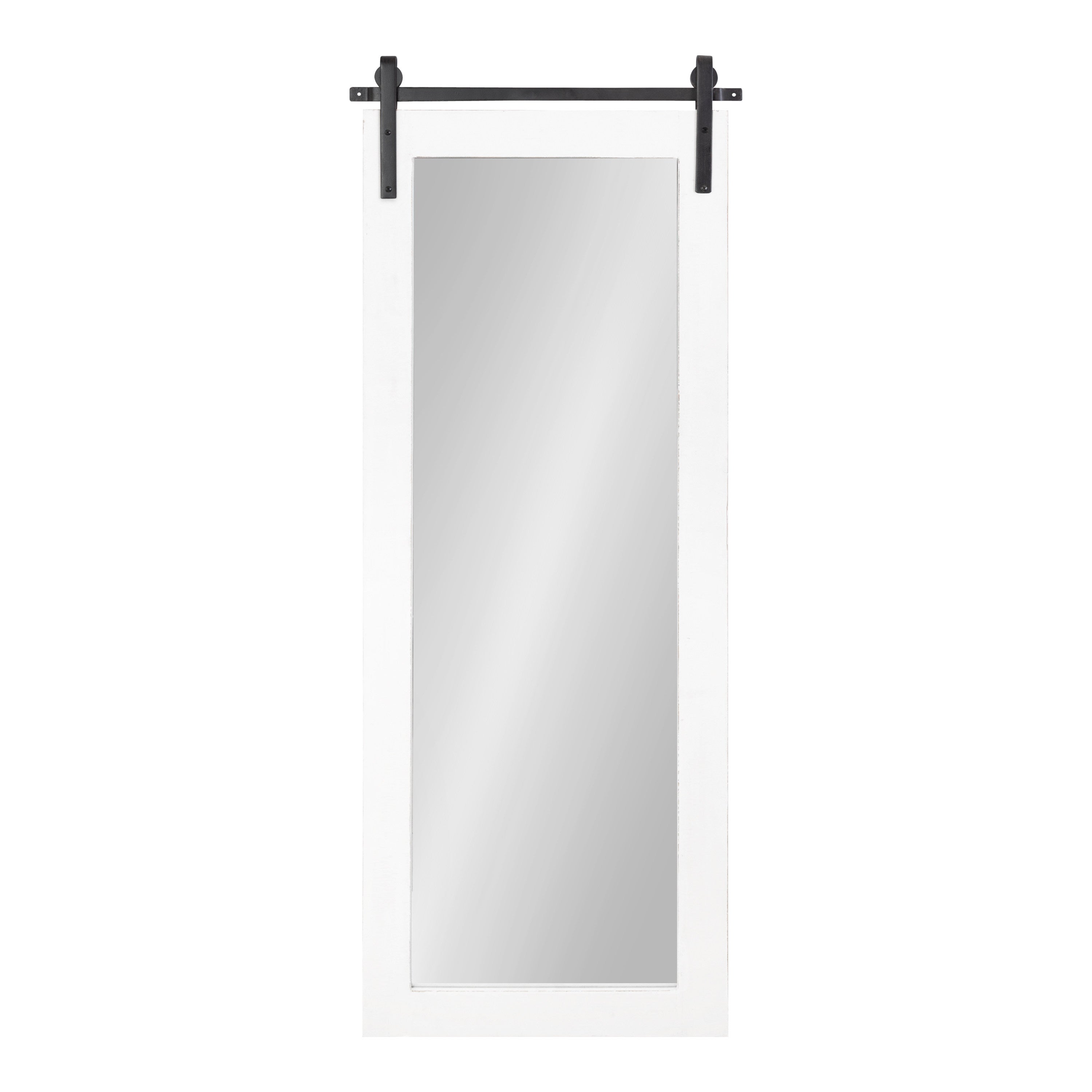 Rectangle Mirror White 18x50 2