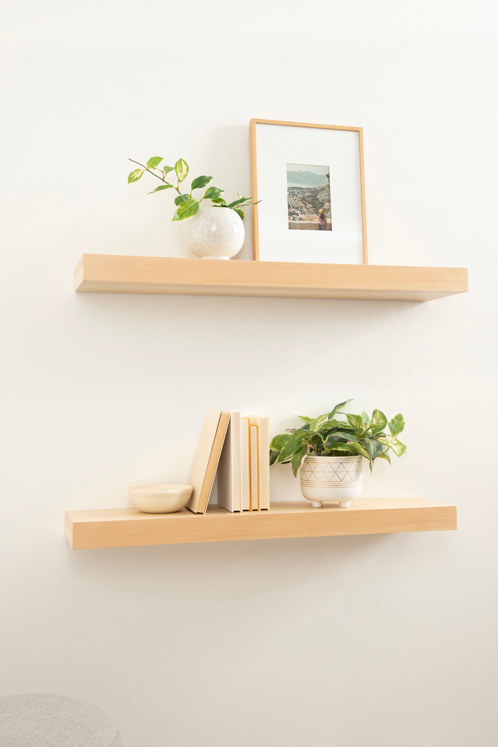 Floating Shelf 1 Piece 36 Inch Natural 8