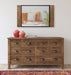 Rectangle Mirror Rustic Brown Black 20x36 7