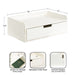 Floating Side Table White 18x12x7 2