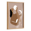 Blake Night and Day Framed Printed Glass by Maggie Stephenson