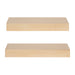 Floating Shelf 2 Piece 18 Inch Natural 3