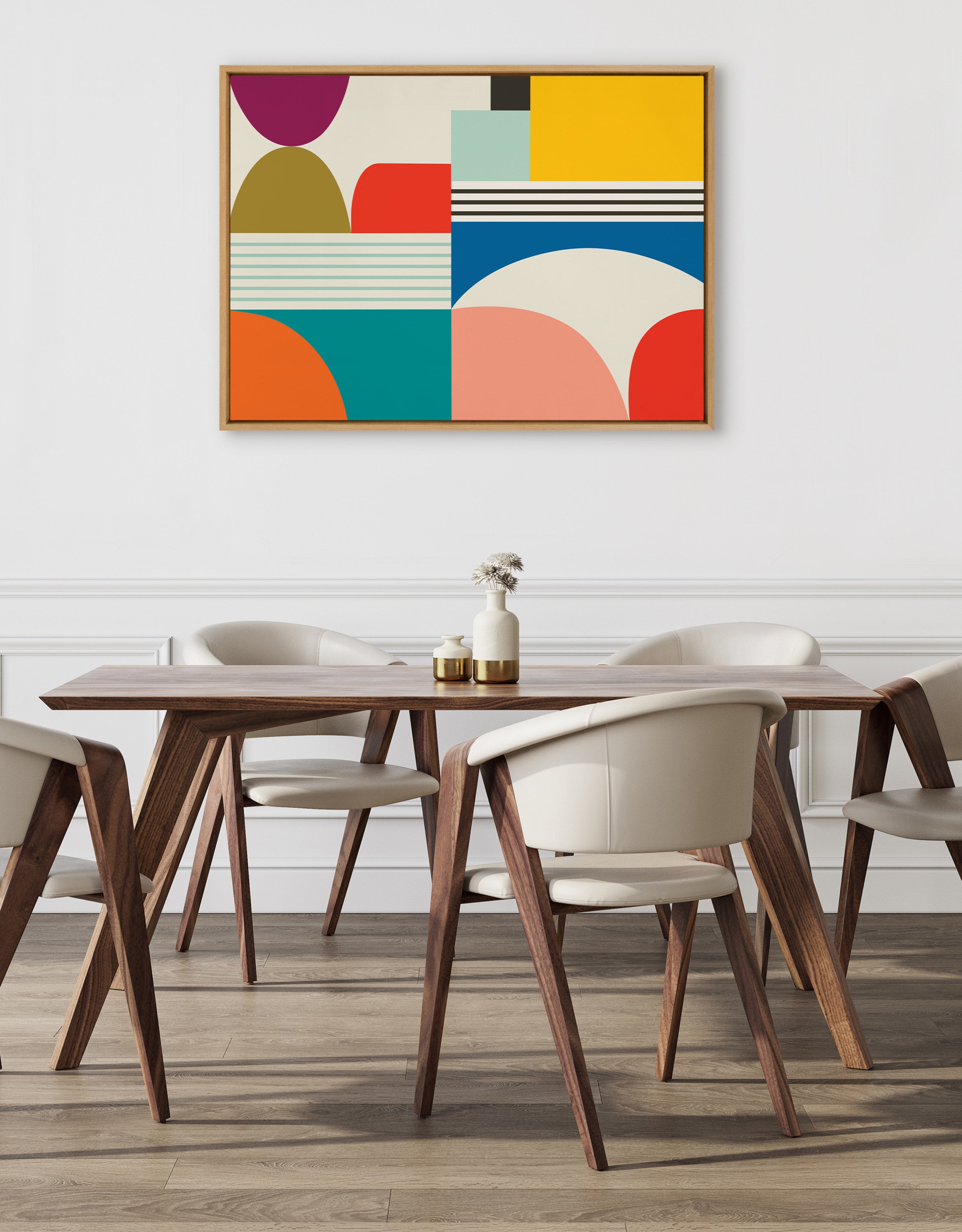 Framed Canvas Sylvie Natural 31.5x41.5 5