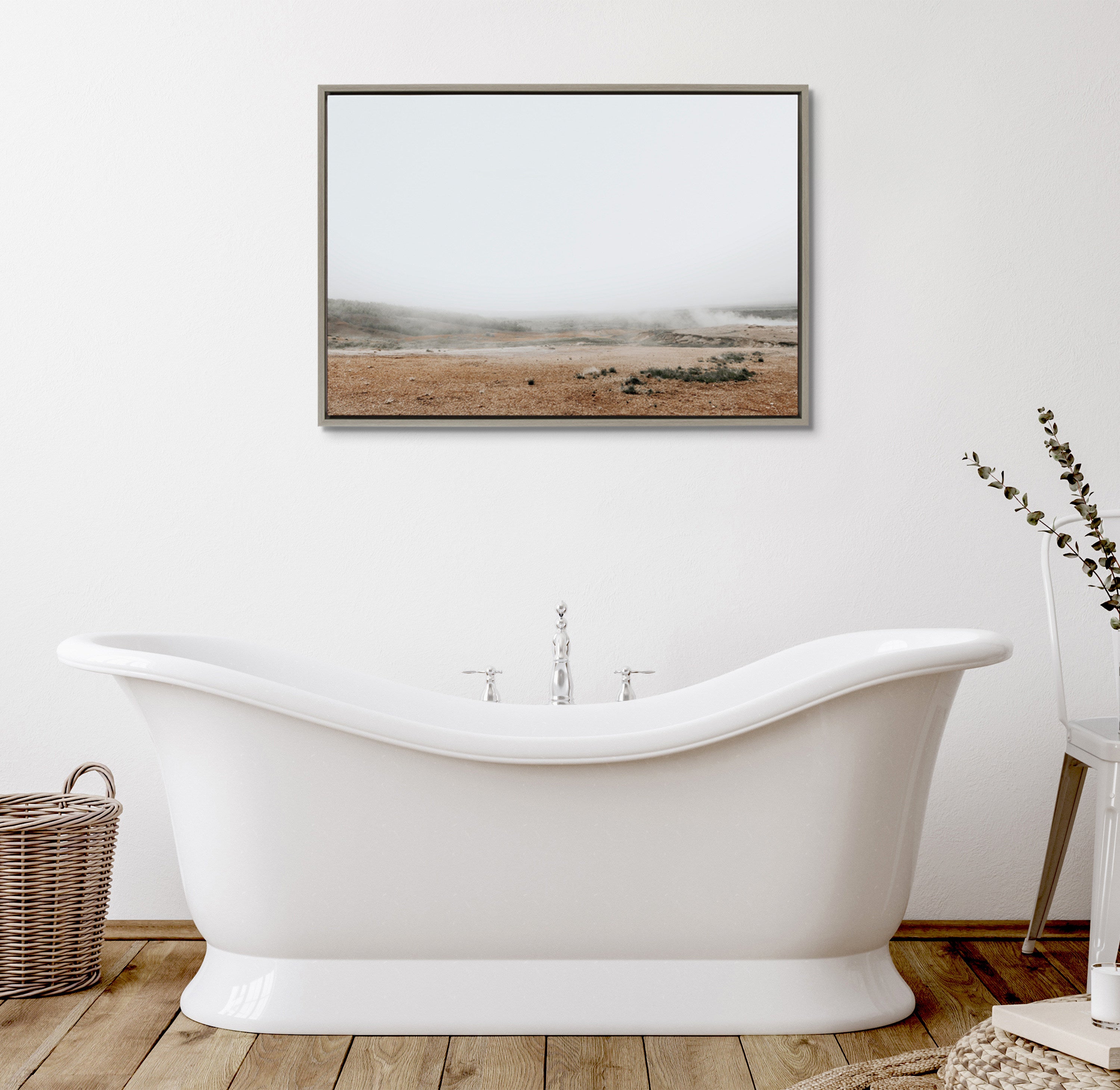 Framed Canvas 23x33 Sylvie Graywash 7
