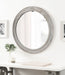 Round Mirror Gray 26" Diameter 8