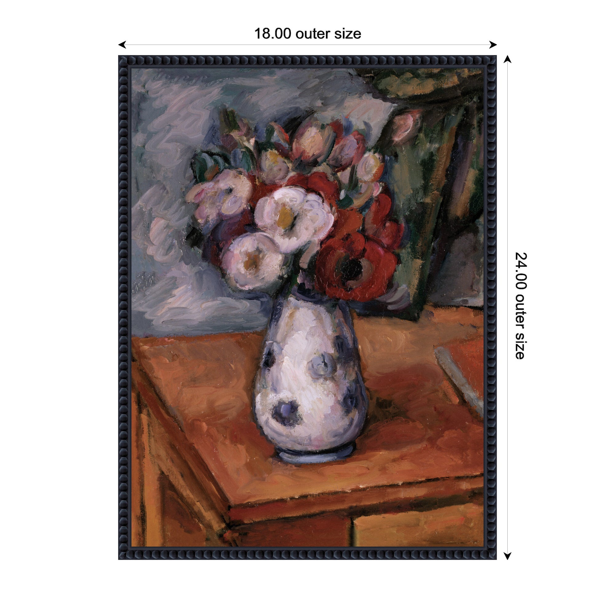 Framed Canvas 18x24 Sylvie Beaded Black 2