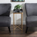 Side Table Black Gold 18x12x26 6