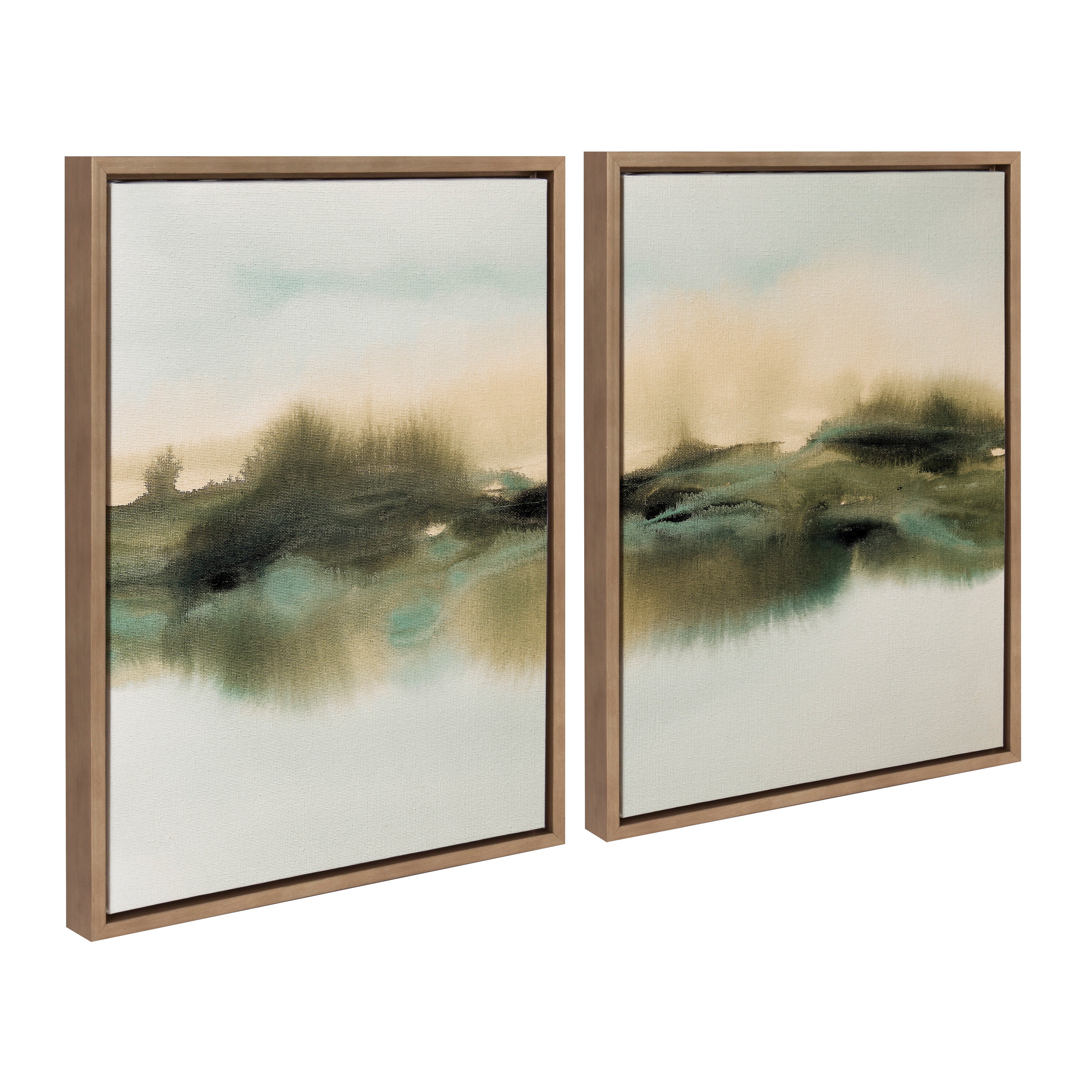 Art Set 2 Piece Set 18x24 Sylvie Dark Gold 1
