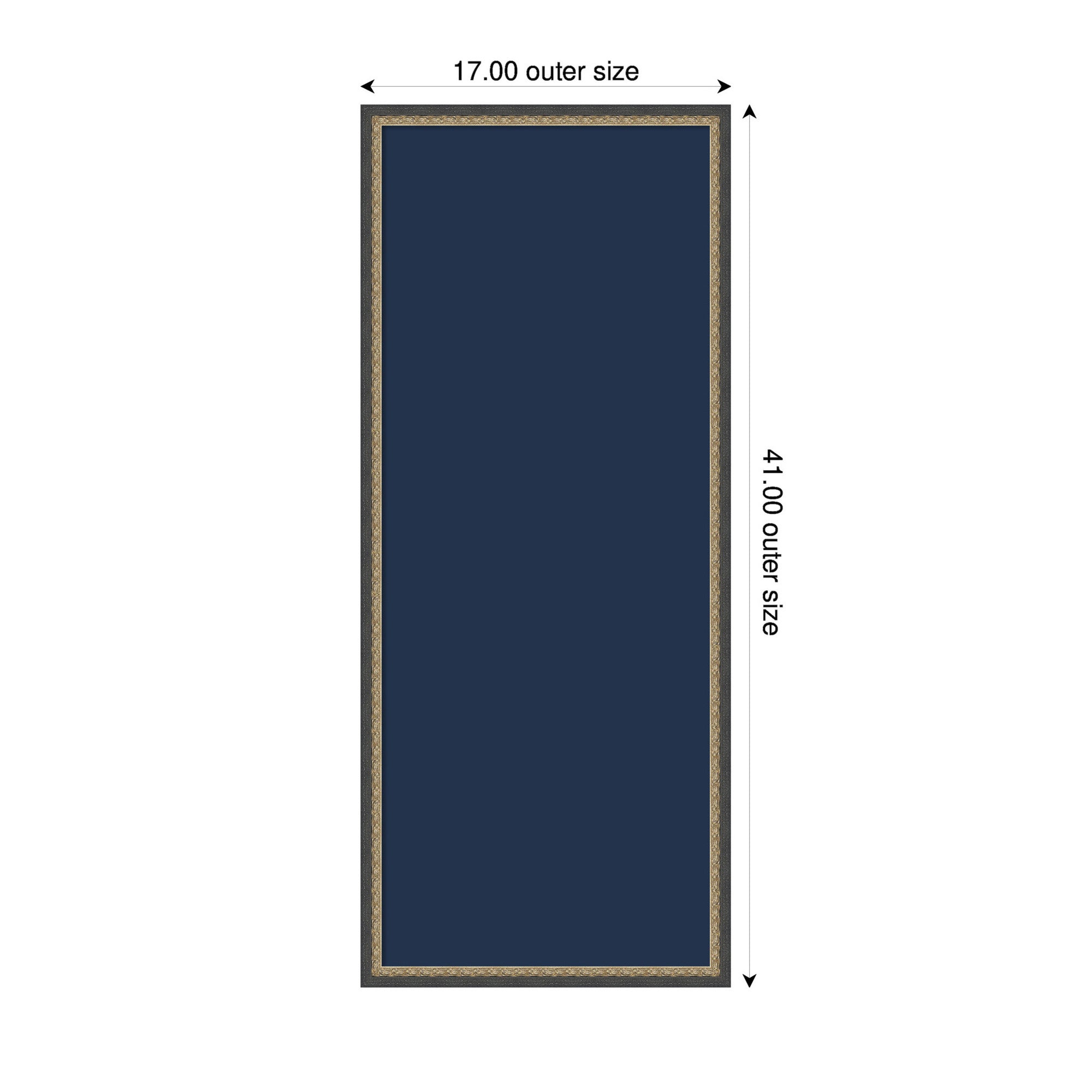 Framed Fabric Pinboard Midnight Harbor Blue Wall Organization