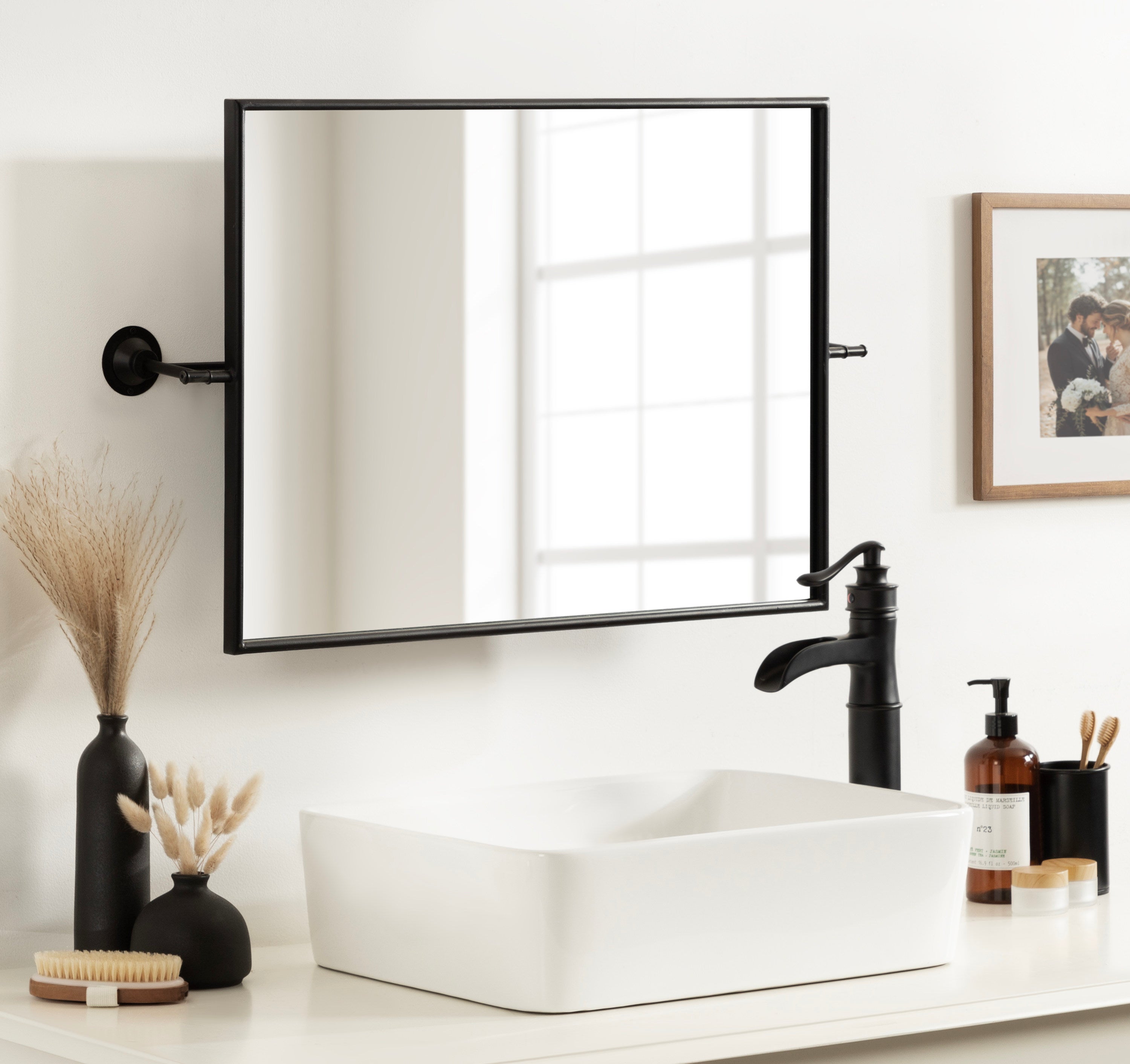 Functional Mirror 20x31 Black 8