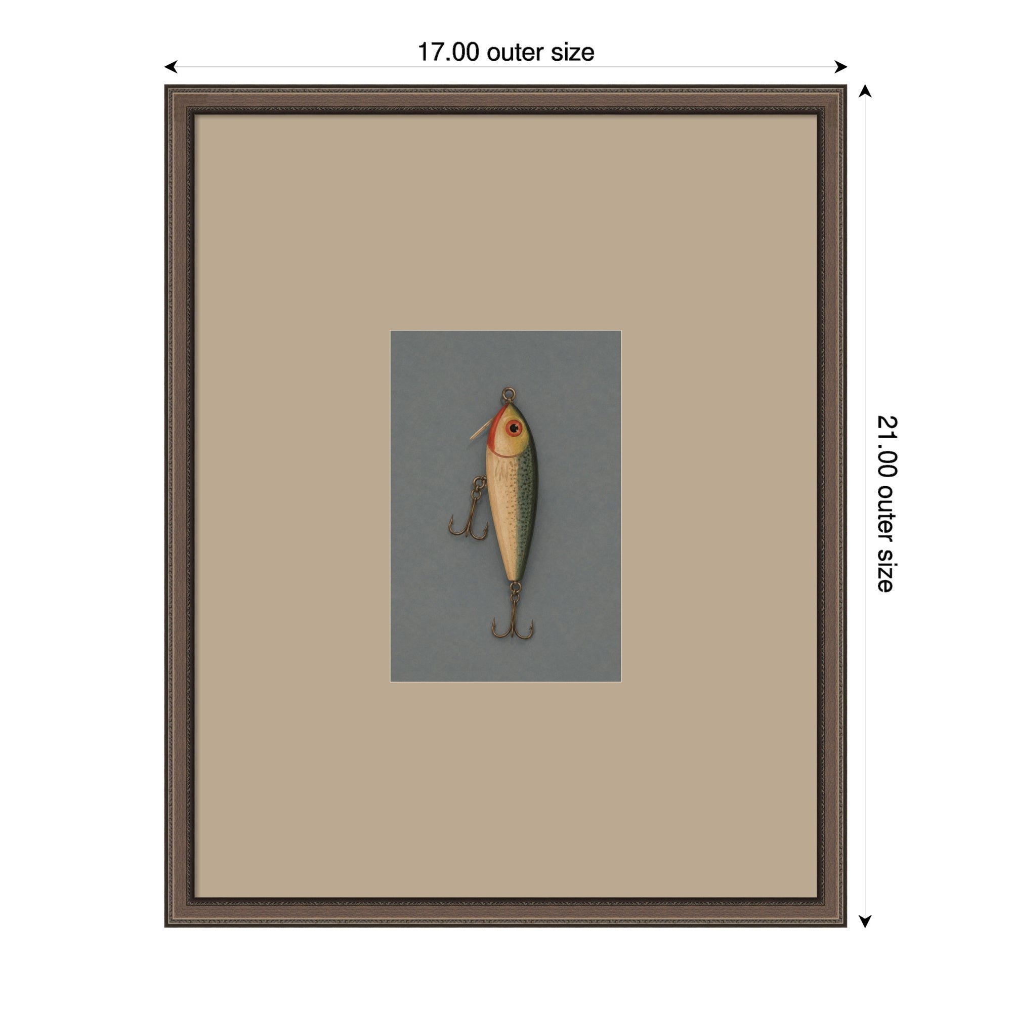 Framed Art 17 x 21 Cordelia Thin Bronze 2