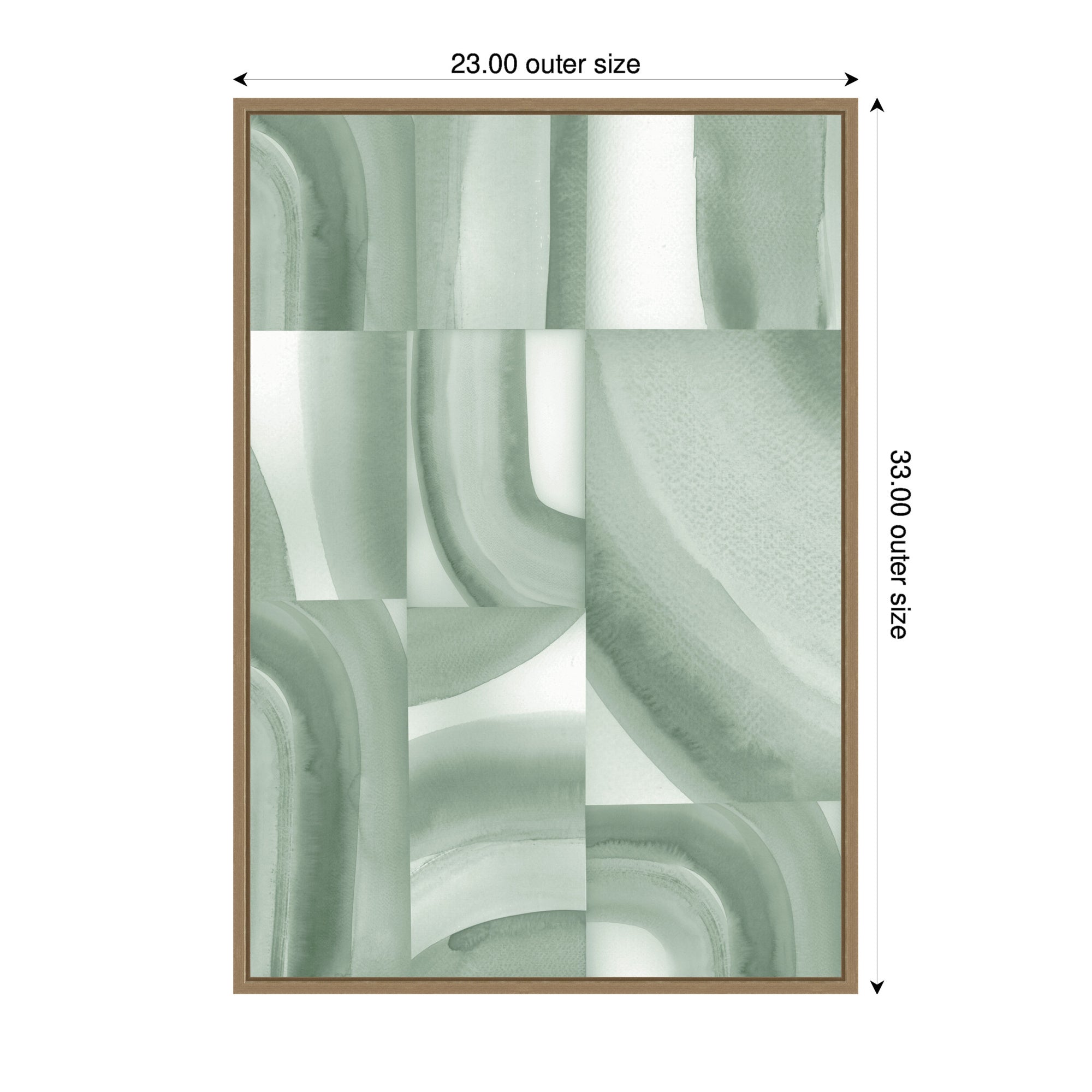 Framed Canvas Sylvie Dark Gold 23x33 2