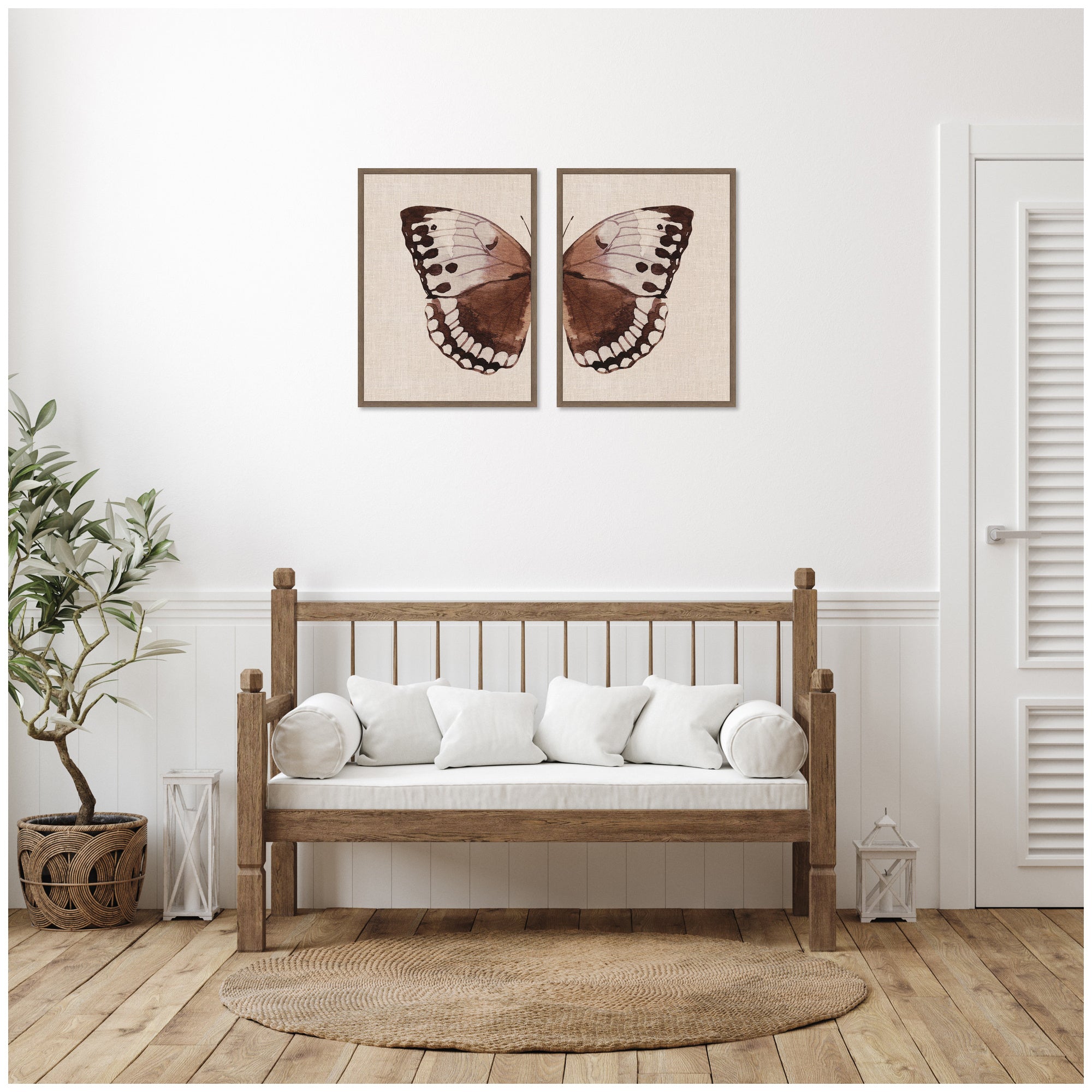 Art Set Sylvie Walnut 2 Piece Set 18x24 7