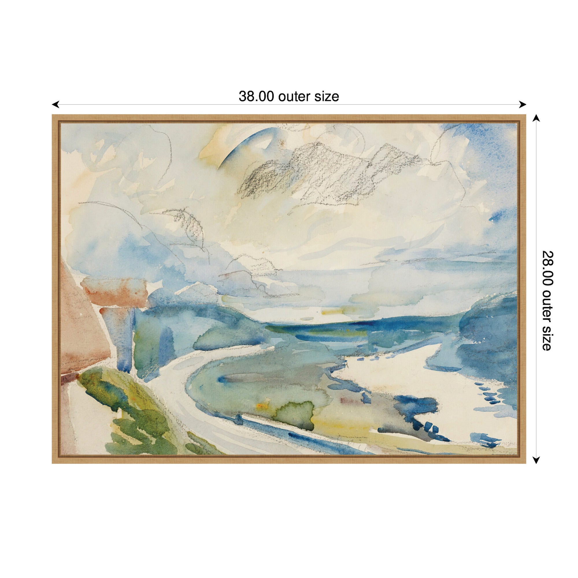 Framed Canvas 38 x 28 Sylvie Natural 2