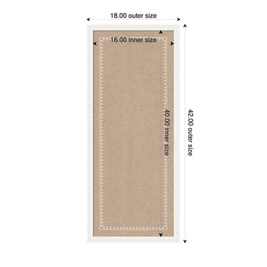 Pinboard Bethany White 18x42 2