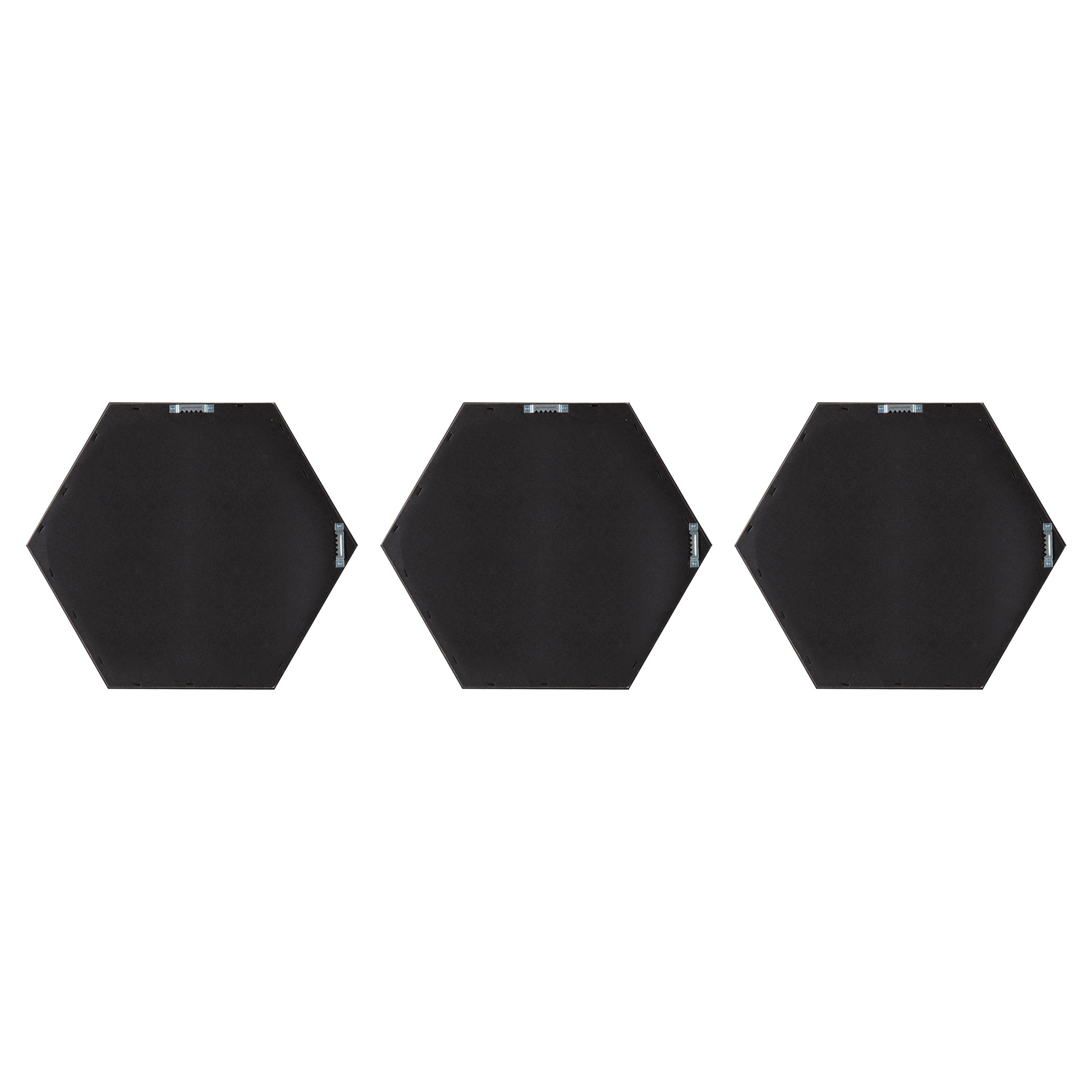 Mirror Set Black 3 Piece 14x16 4