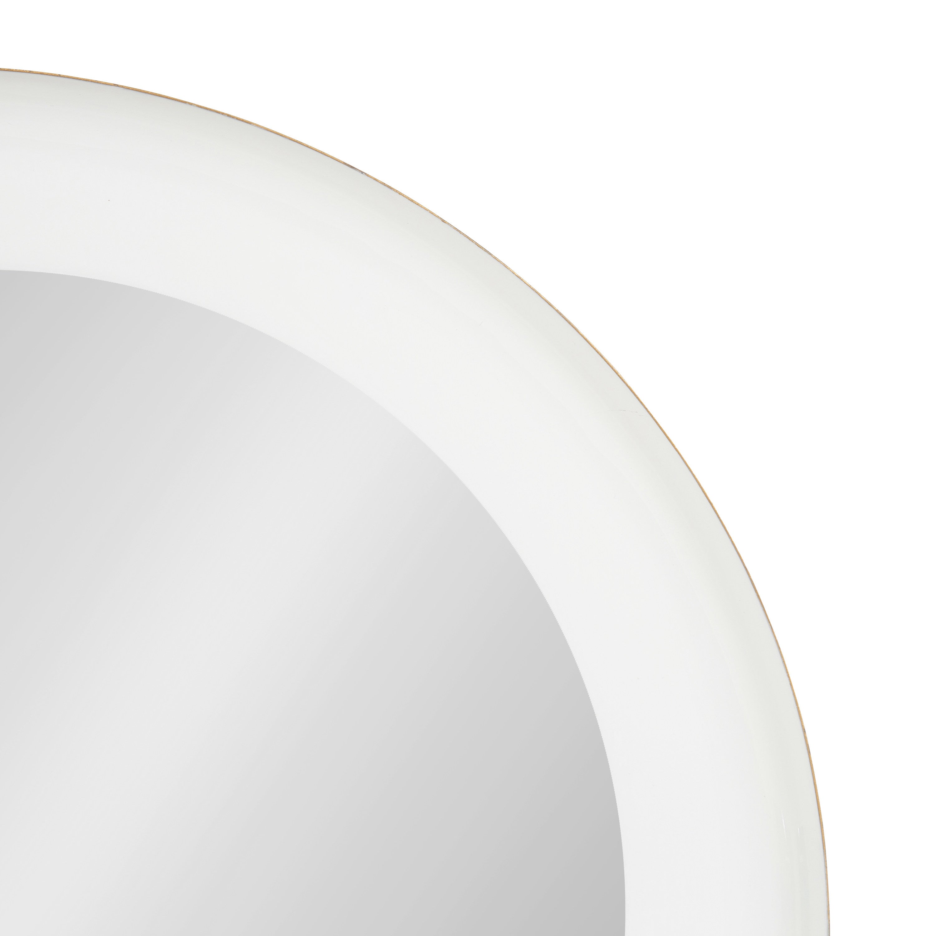 Round Mirror White Gold 22x22 3