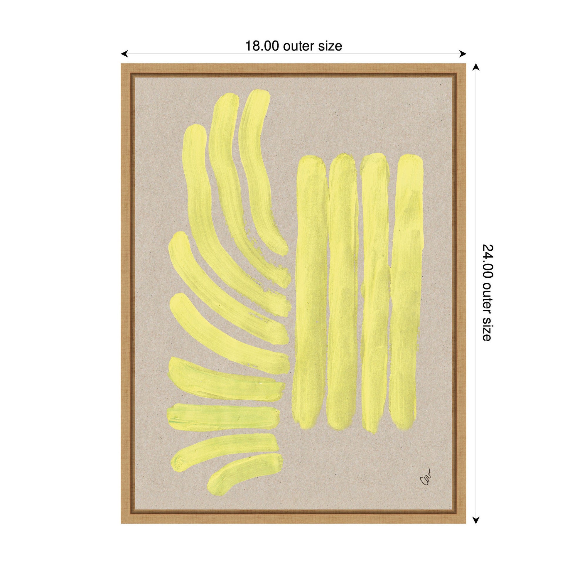 Framed Canvas 18x24 Sylvie Natural 2