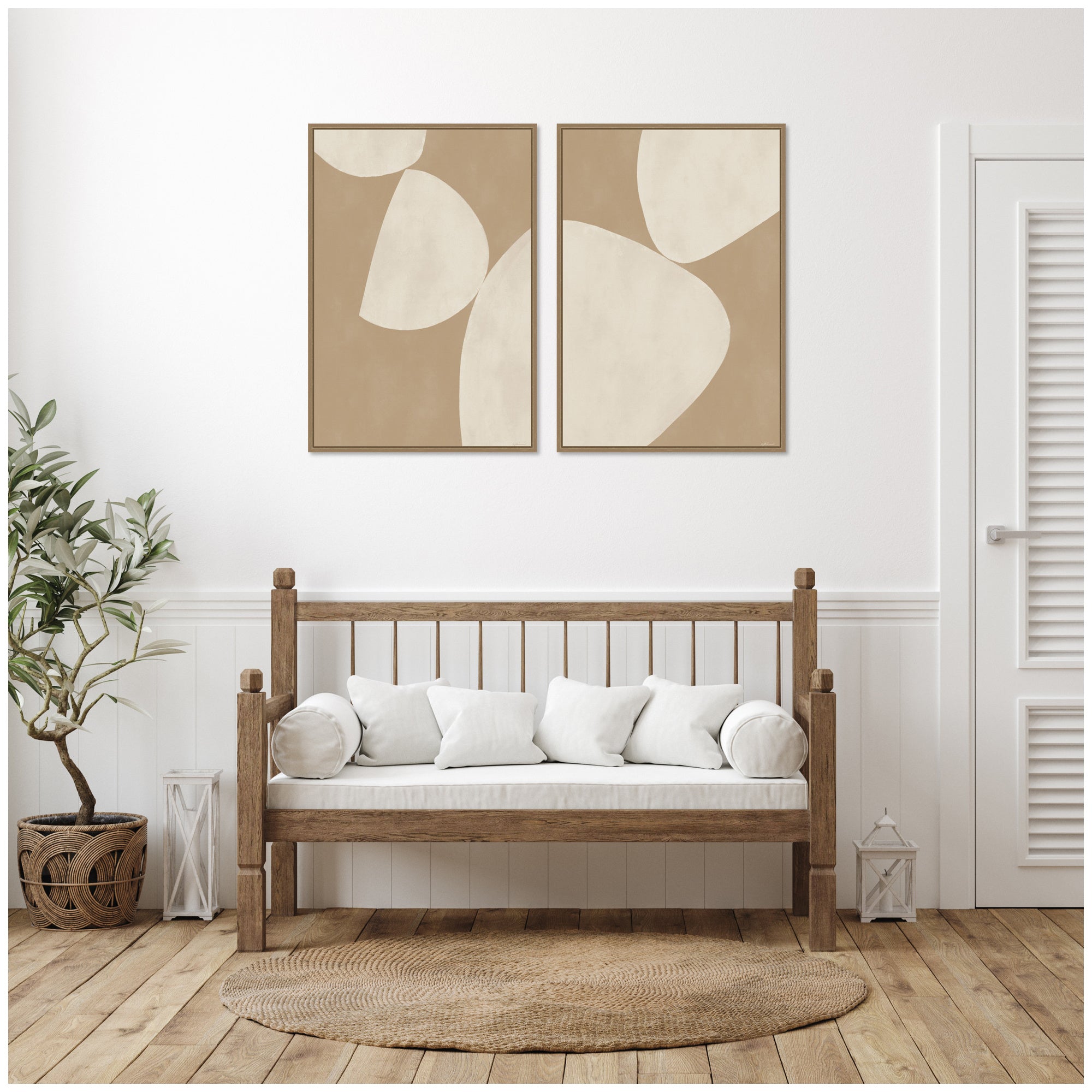 Art Set 2 Piece Set 23x33 Sylvie Dark Gold 5