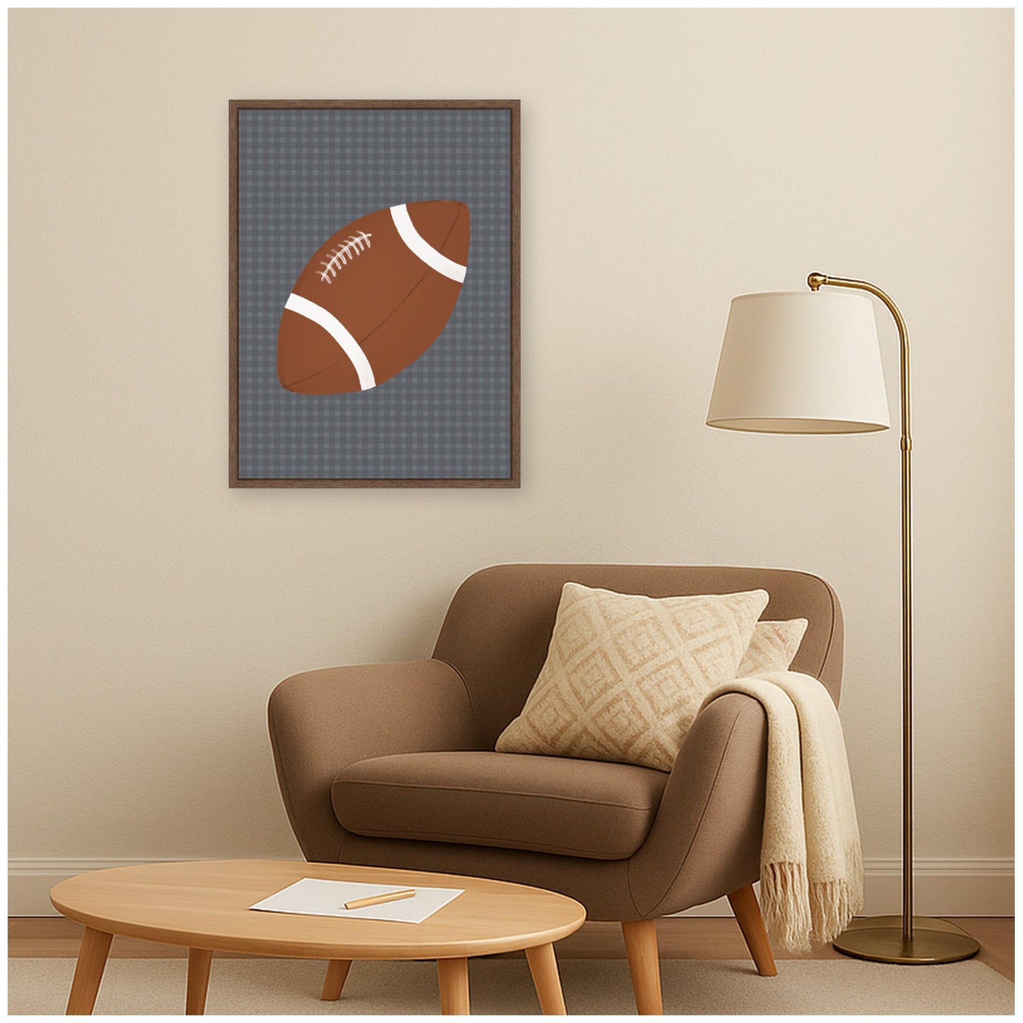 Framed Canvas 18x24 Sylvie Walnut 6