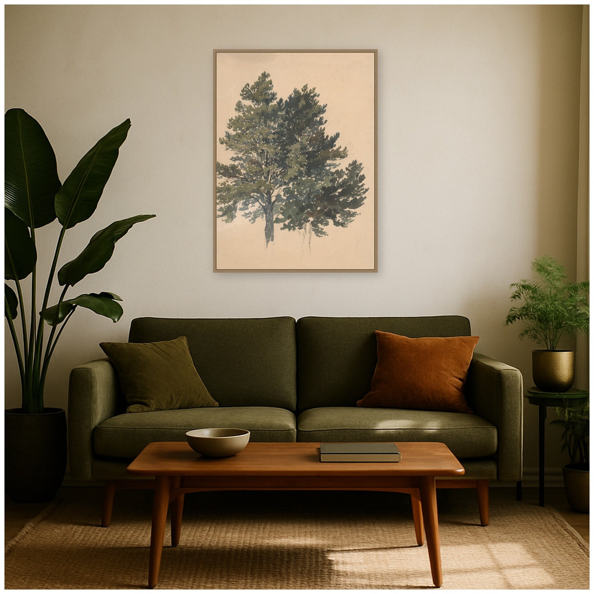 Framed Canvas 28x38 Sylvie Dark Gold 6