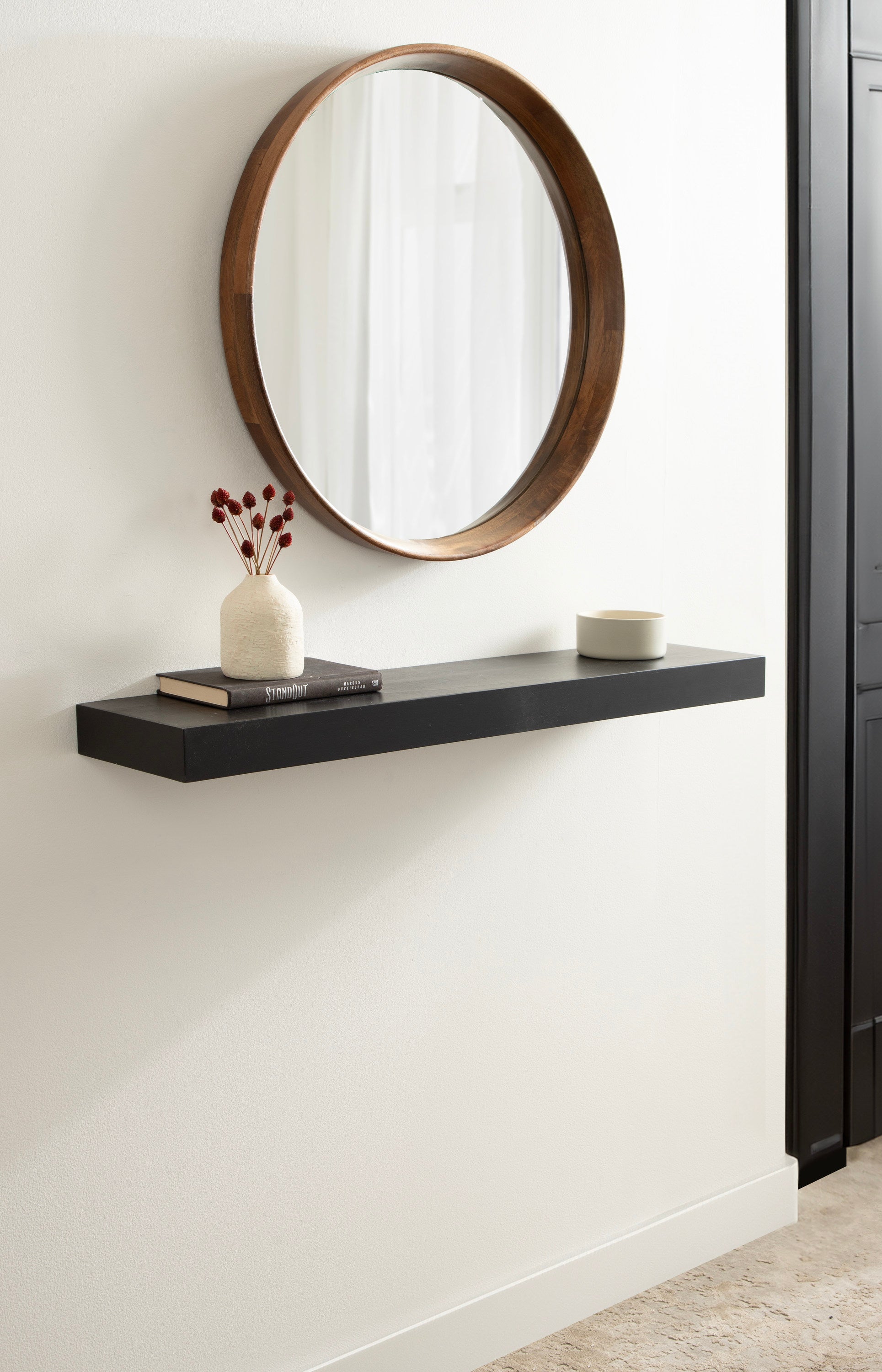 Floating Shelf 1 Piece 36 Inch Black 7