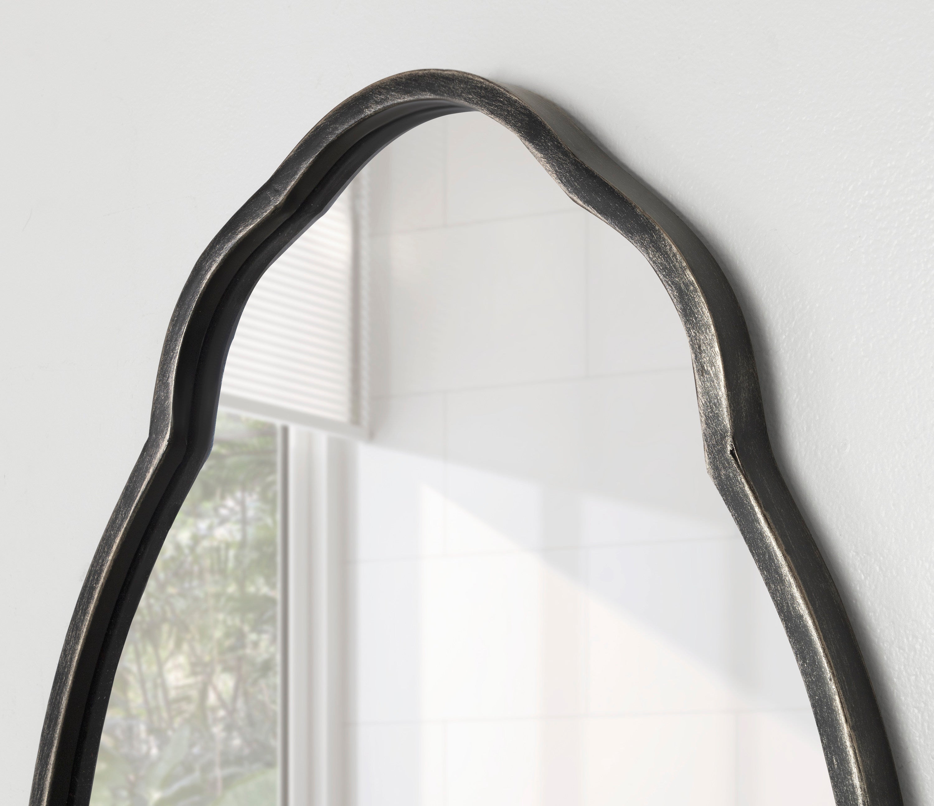 Magritte Scalloped Oval Wall Mirror