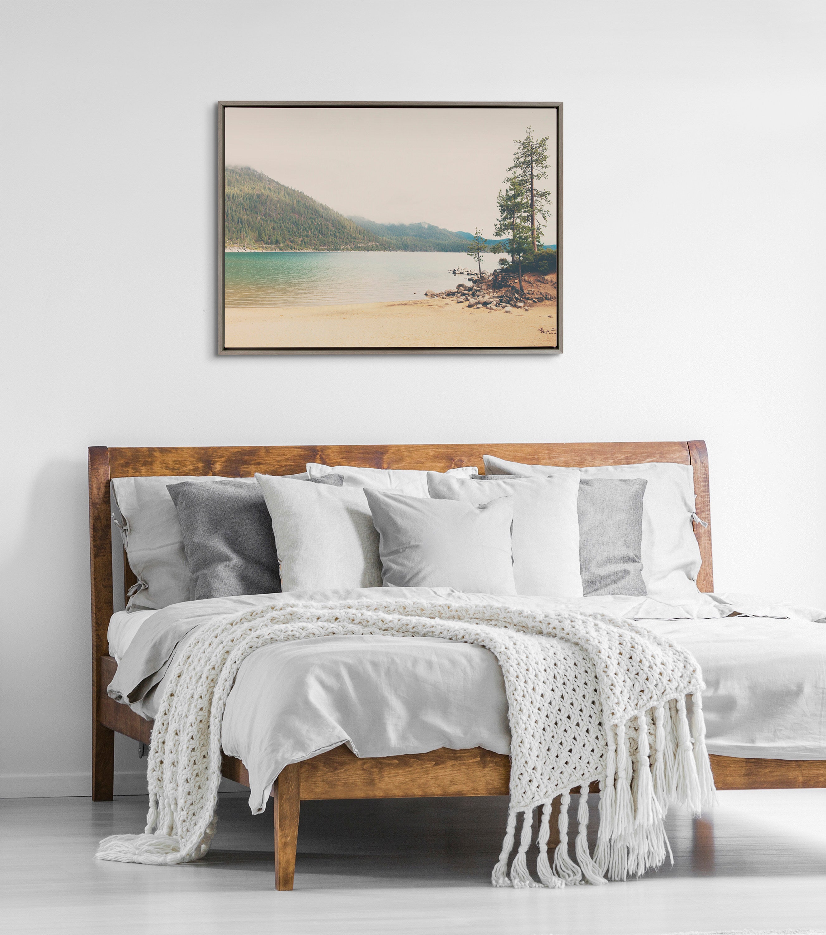 Framed Canvas Sylvie Graywash 28x38 8