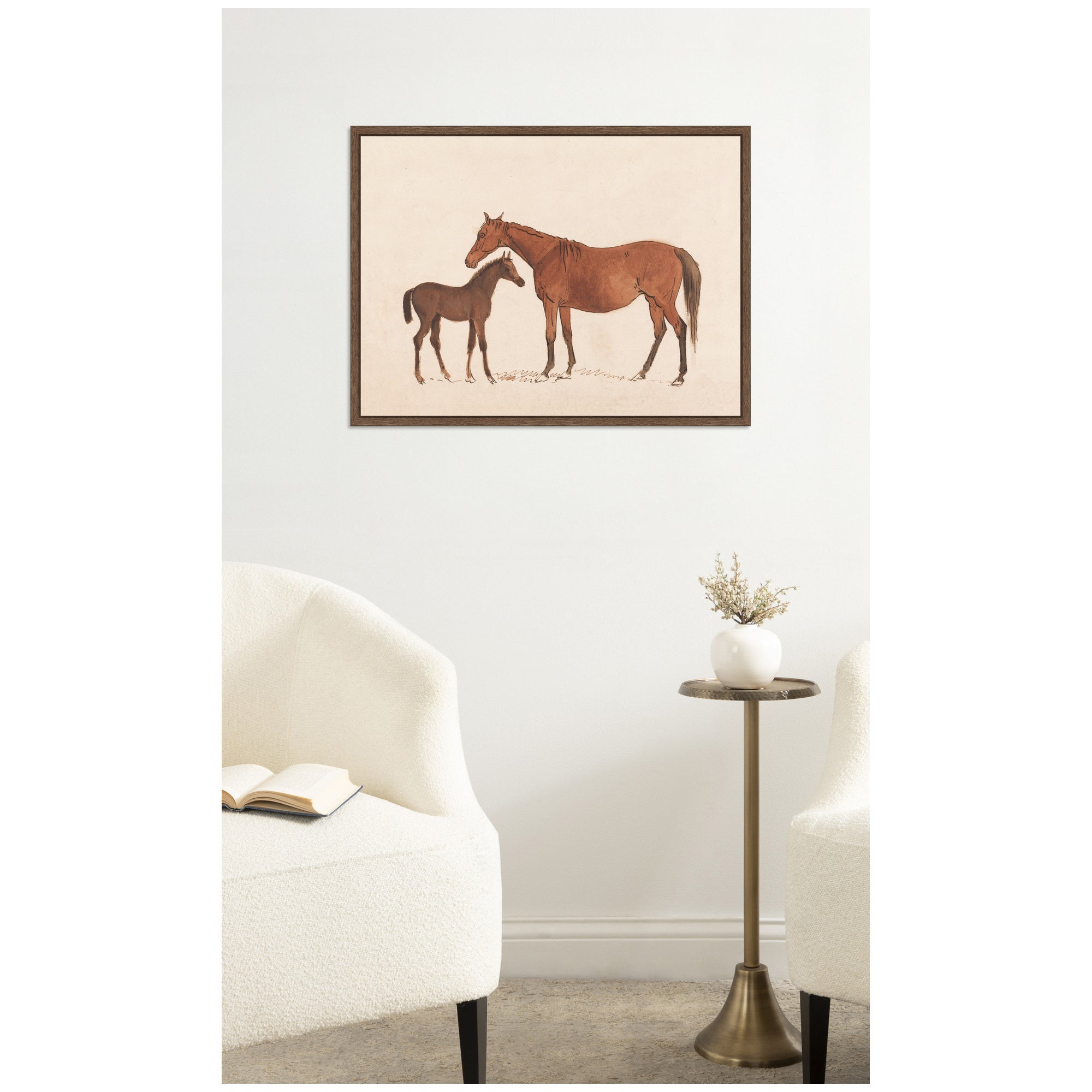 Framed Canvas 24x18 Sylvie Walnut 5