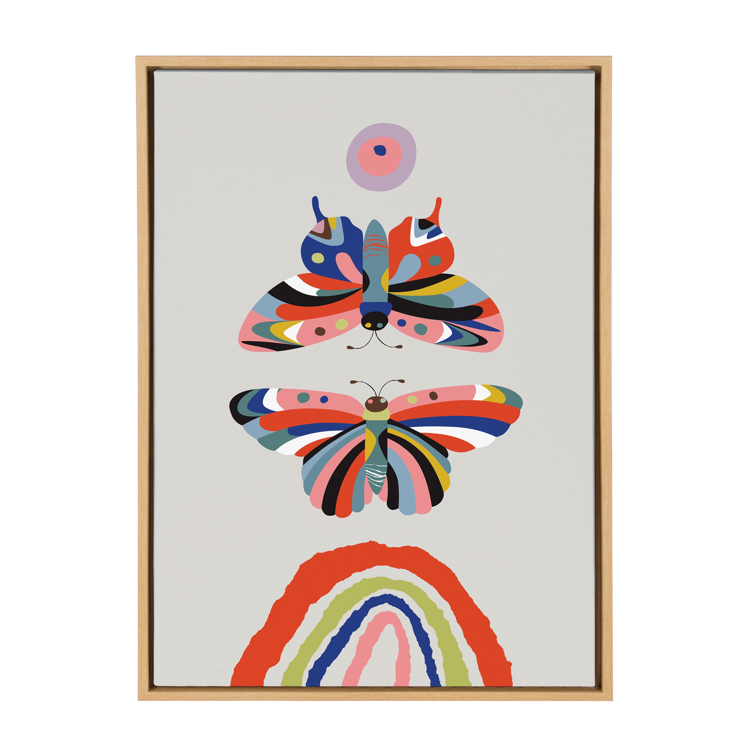 Framed Canvas Sylvie Natural 23x33 1