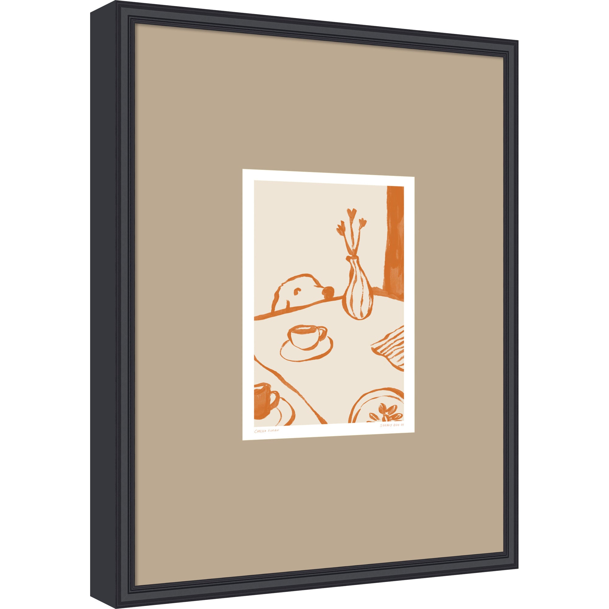 Framed Art 17 x 21 Edith Black 1