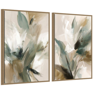 Framed Canvas Sylvie Dark Gold 2 Piece Set 23x33 1