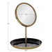 Tabletop Mirror Black Gold 11x15 2