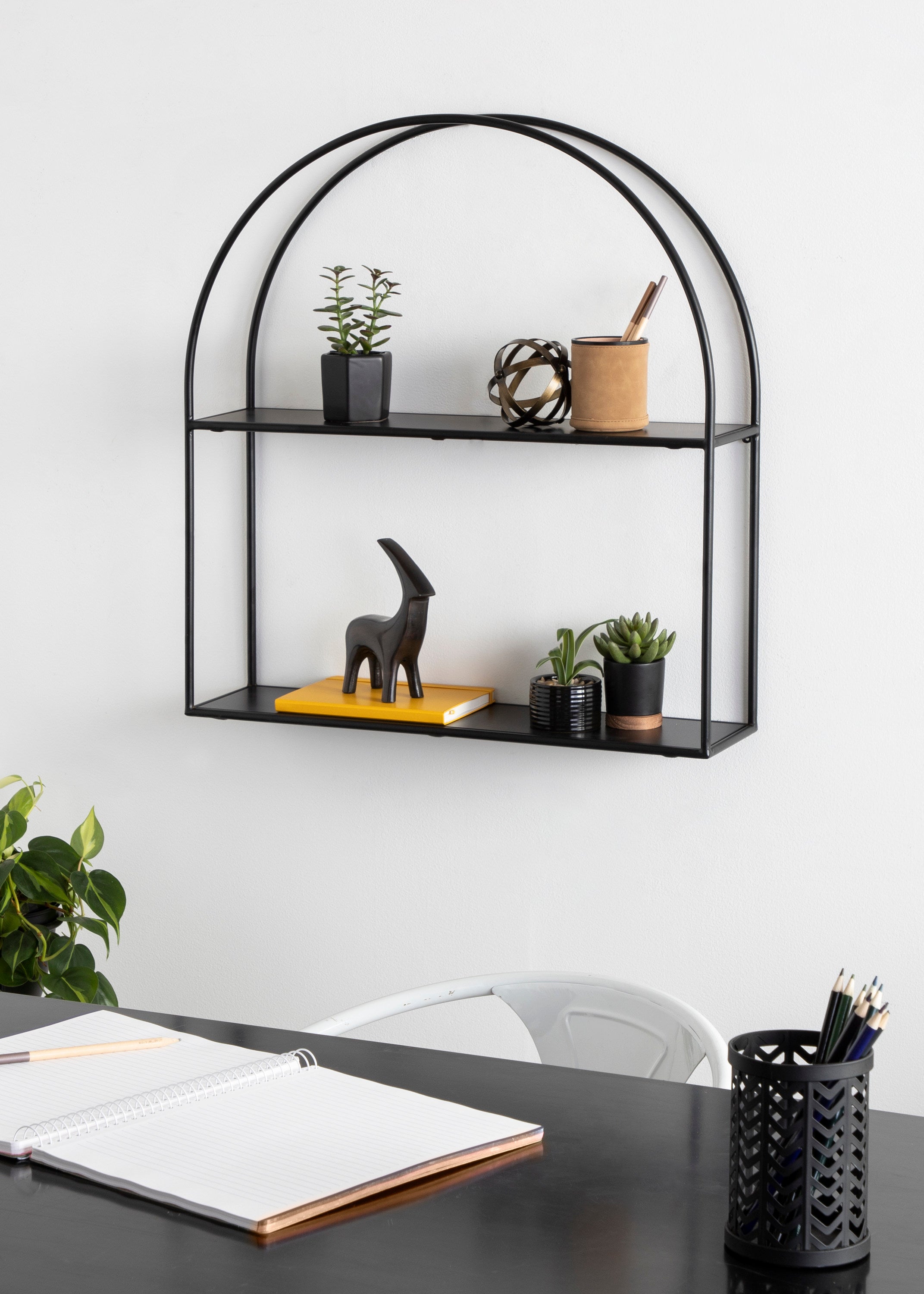 Accent Shelf 24x26 Black 6