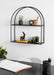 Accent Shelf 24x26 Black 6