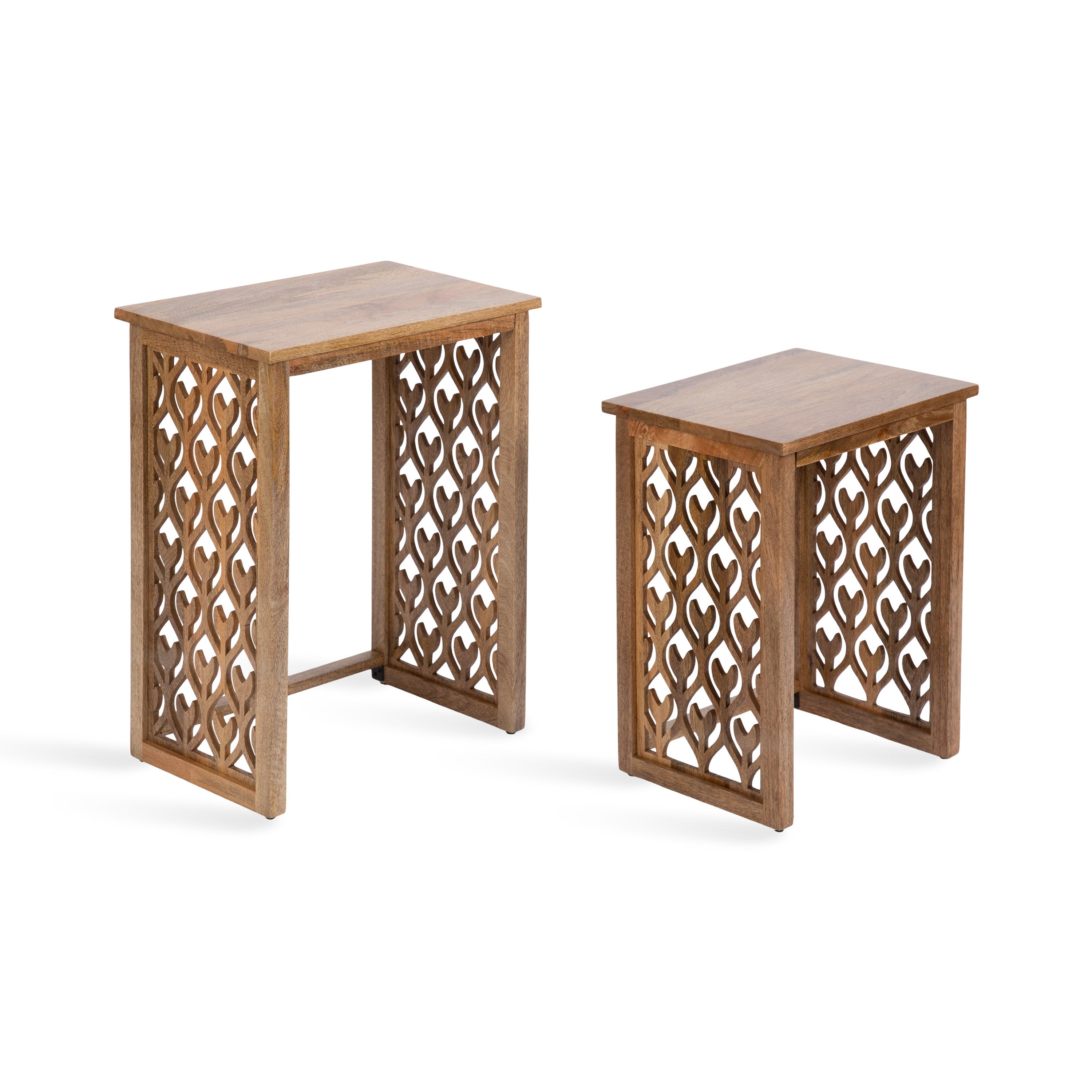 Nesting Table Natural 2 Piece 4