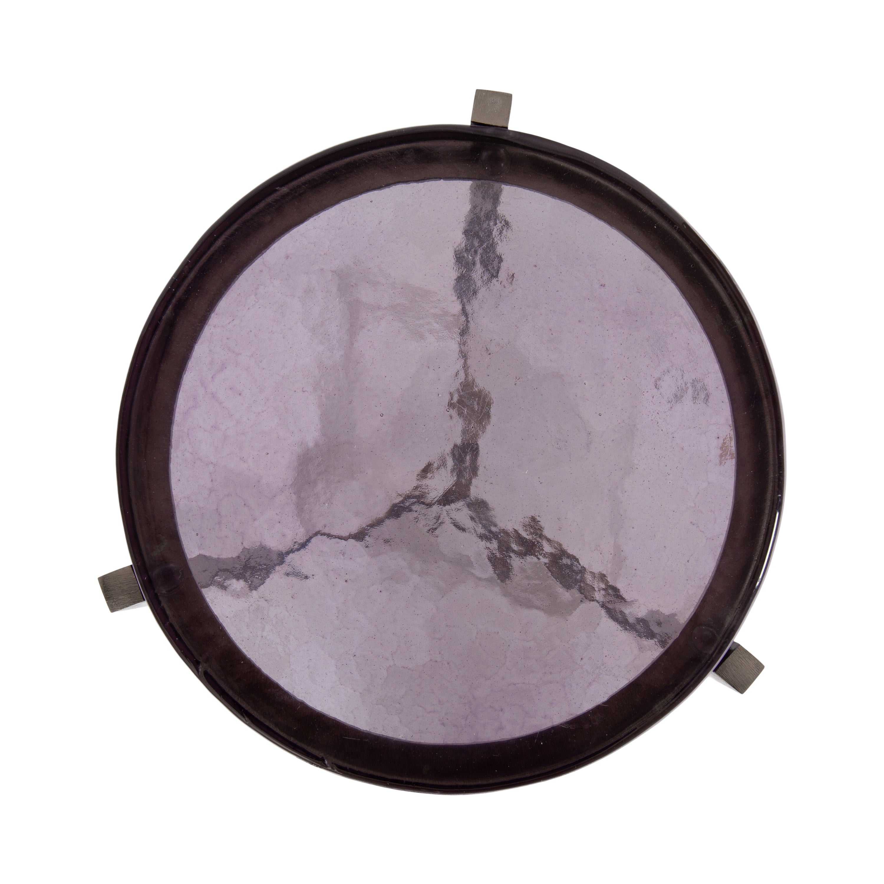 Drink Table Purple Silver 9x9x23 4