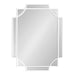 Scallop Mirror 18x24 White 2