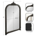 Arch Mirror 24x38 Black 2