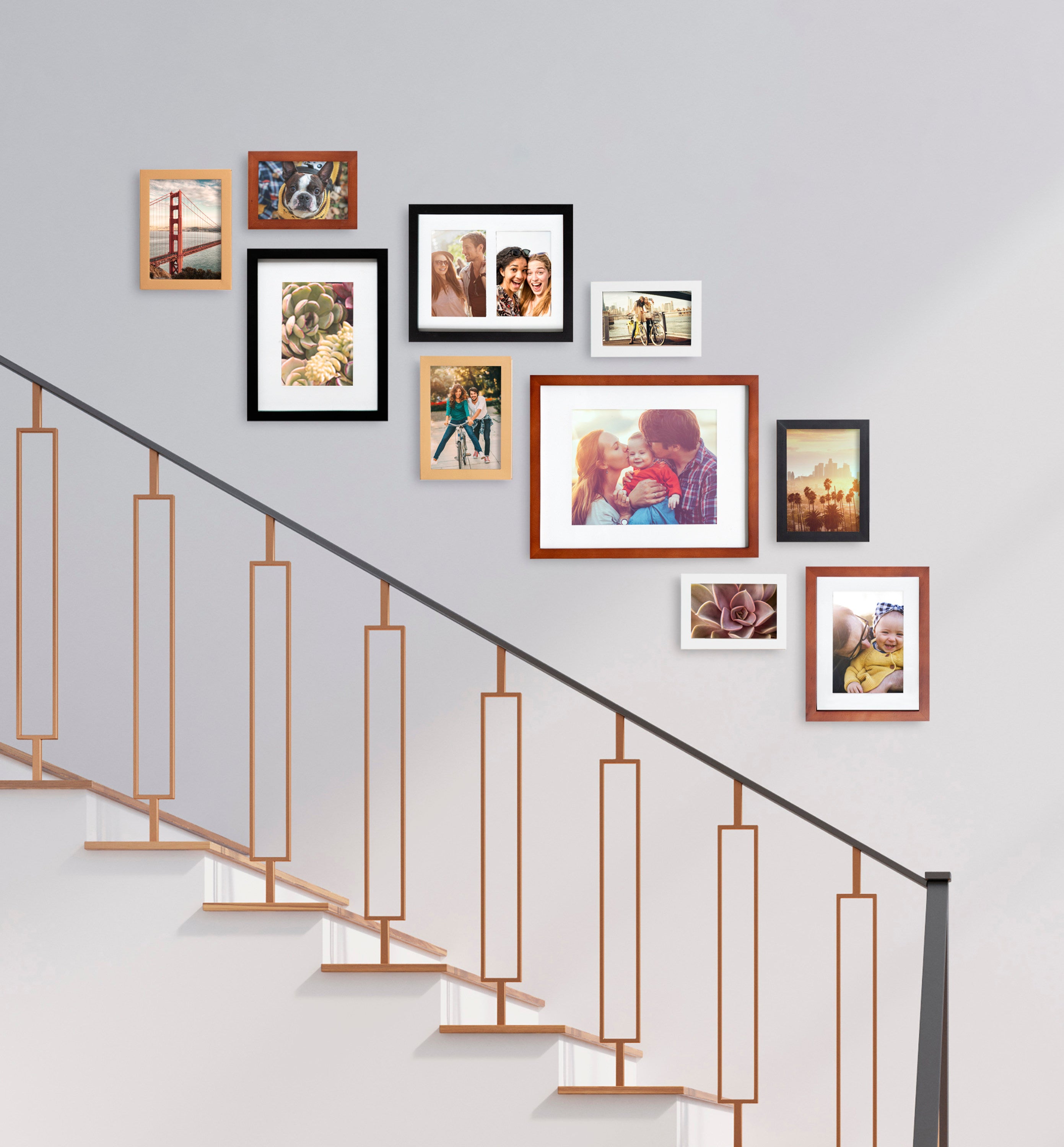 Frame Box Set Multi Brown 10 Piece 7